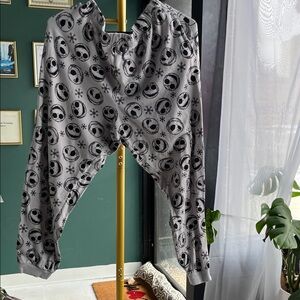 Disney Gray Jack Skellington Print Pajama Pants